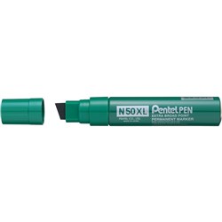Pentel N50XL Jumbo Permanent Marker Chisel 10-18mm Green