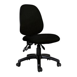 Giro High Back Office Chair Antimicrobial Fabric Seat And Back Black