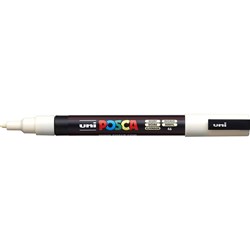 Uni Posca PC-3M Paint Marker Fine Bullet 1.3mm Ivory