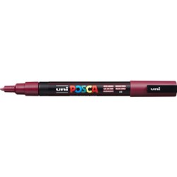 Uni Posca PC-3M Paint Marker Fine Bullet 1.3mm Red Wine