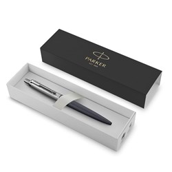 Parker Jotter XL Ballpoint Pen Matte Blue Chrome Trim In Giftbox Blue Refill