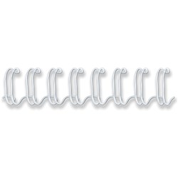 Fellowes Wire Binding Combs 11mm 34 Loop 100 Sheet Capacity White Pack Of 100