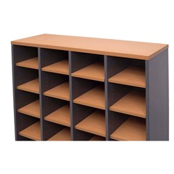 Rapidline Rapid Worker Pigeon Hole Unit Additional Shelf 236W x 356D x 18mmH Beech