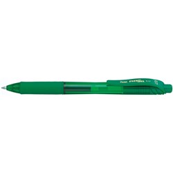 Pentel BL107 Energel X Gel Pen Retractable Fine 0.7mm Green