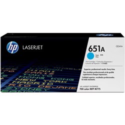 HP 651A LaserJet Toner Cartridge Cyan CE341A