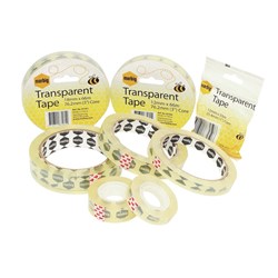 Marbig Office Tape 12mm x 66m 76.2mm Core Clear