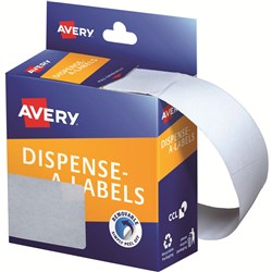 Avery Removable Dispenser Labels 89x43mm Rectangle White Pack Of 100