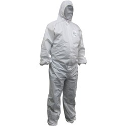 Maxisafe Chemguard Disposable Coveralls SMS Large White